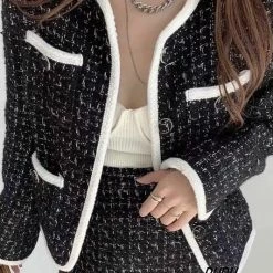 Jessica Bara Janelle Tweed Jacket And Skirt Two Piece Set The 9-5 Shop