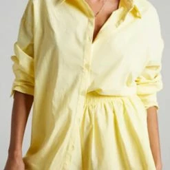 Jessica Bara Josilyn Button Down Top And Shorts Two Piece Set Reve Doll Essentials