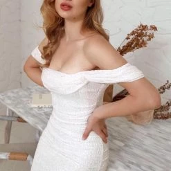 Dresses Jessica Bara Lucinda Off The Shoulder Mini Dress