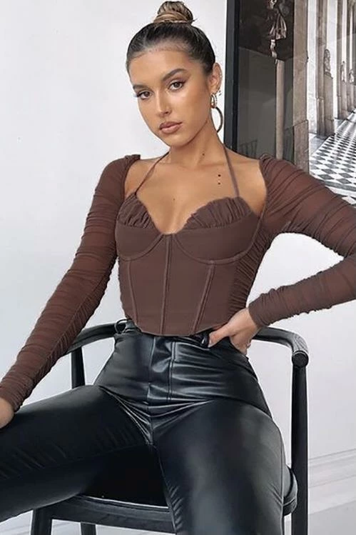 Jessica Bara Karlee Long Sleeve Corset Top Reve Doll Essentials