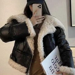 Reve Doll Essentials Jessica Bara Cassidy Shearling Oversized Puffer Coat
