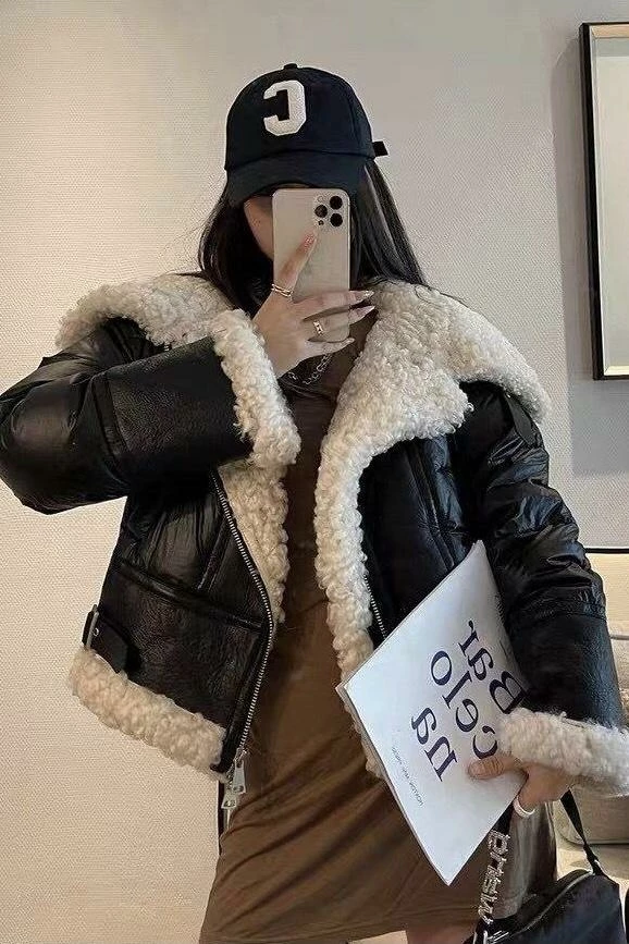 Reve Doll Essentials Jessica Bara Cassidy Shearling Oversized Puffer Coat