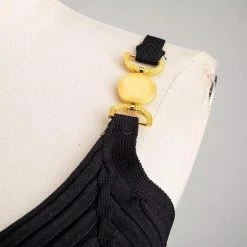 Reve Doll Essentials Jessica Bara Camilla Knit V Neck Tank Top