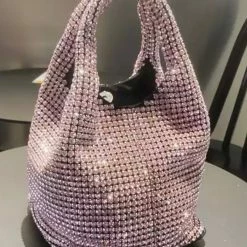 Accessories Jessica Bara Marleigh Rhinestone Mini Bucket Purse