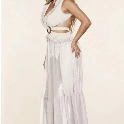 Summer Lovin' Jessica Bara Myrtle Cut Out Backless Maxi Cover Up