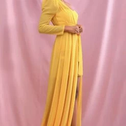 Jessica Bara Adrianna One Shoulder Belted Maxi Dress Summer Lovin'