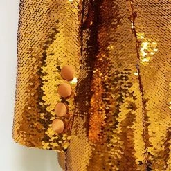 Birthday Suit Jessica Bara Jordie Long Sleeve Sequin Blazer Dress