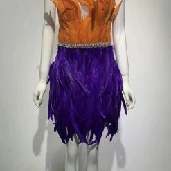 Jessica Bara Lupe Strapless Feather Mini Dress Influencer Style