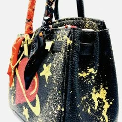 Reve Doll Essentials Anca Barbu Handpainted Space Heart Handbag