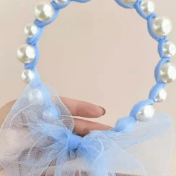Accessories Jessica Bara Addie Pearl Ribbon Headband