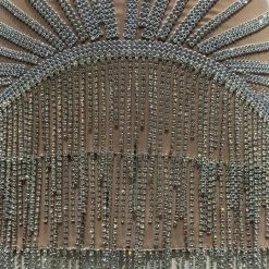 Best Sellers Jessica Bara Alpha 2 Halter Crystal Mesh Mini Dress