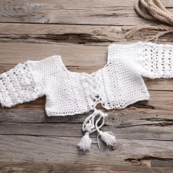 Jessica Bara Ronnie Crochet Two Piece Set