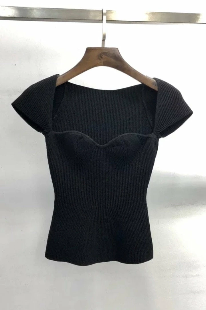 Jessica Bara Harlyn Short Sleeve Knit Top Reve Doll Essentials