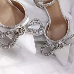 Jessica Bara Sherlly Crystal Bowknot Heels Best Sellers