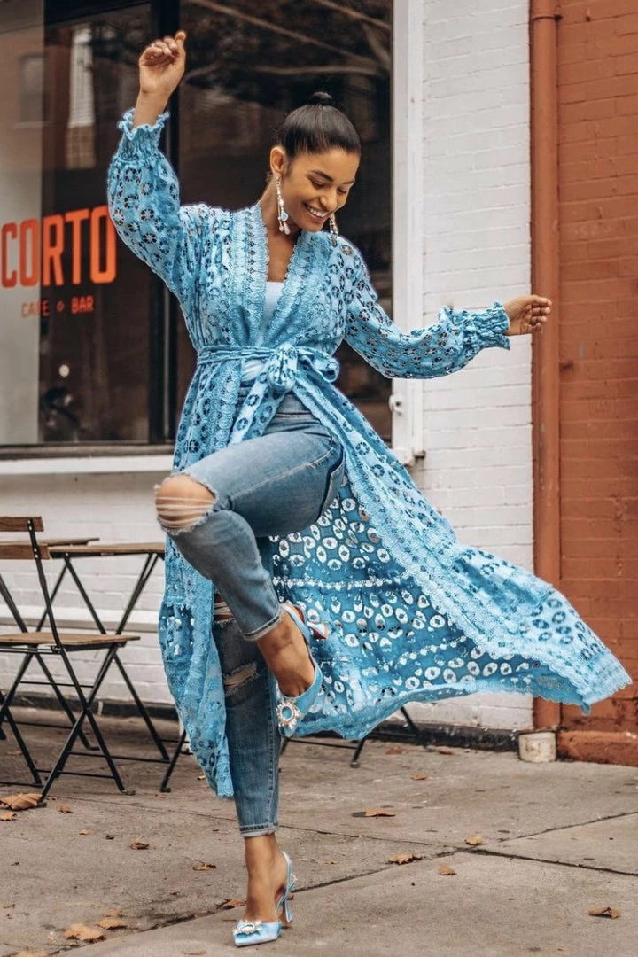 Jessica Bara Anastasia Lace Maxi Cover Up