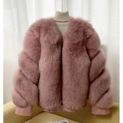 Best Sellers Jessica Bara Gavin Leather & Fur Long Sleeve Jacket