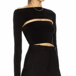 Jessica Bara Trinity Off The Shoulder Cut Out Top