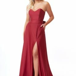 Atria Strapless Bow Gown