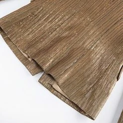 Reve Doll Essentials Jessica Bara Donatella Metallic Gold Button Blazer