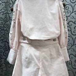 Jessica Bara Leia Embroidered Top And Short Two Piece Set Summer Lovin'