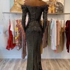 The Event Shop Jessica Bara Sarah Open Shoulder Sequin Gown