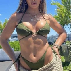 Influencer Style Jessica Bara Pandora Ruched Bikini Set