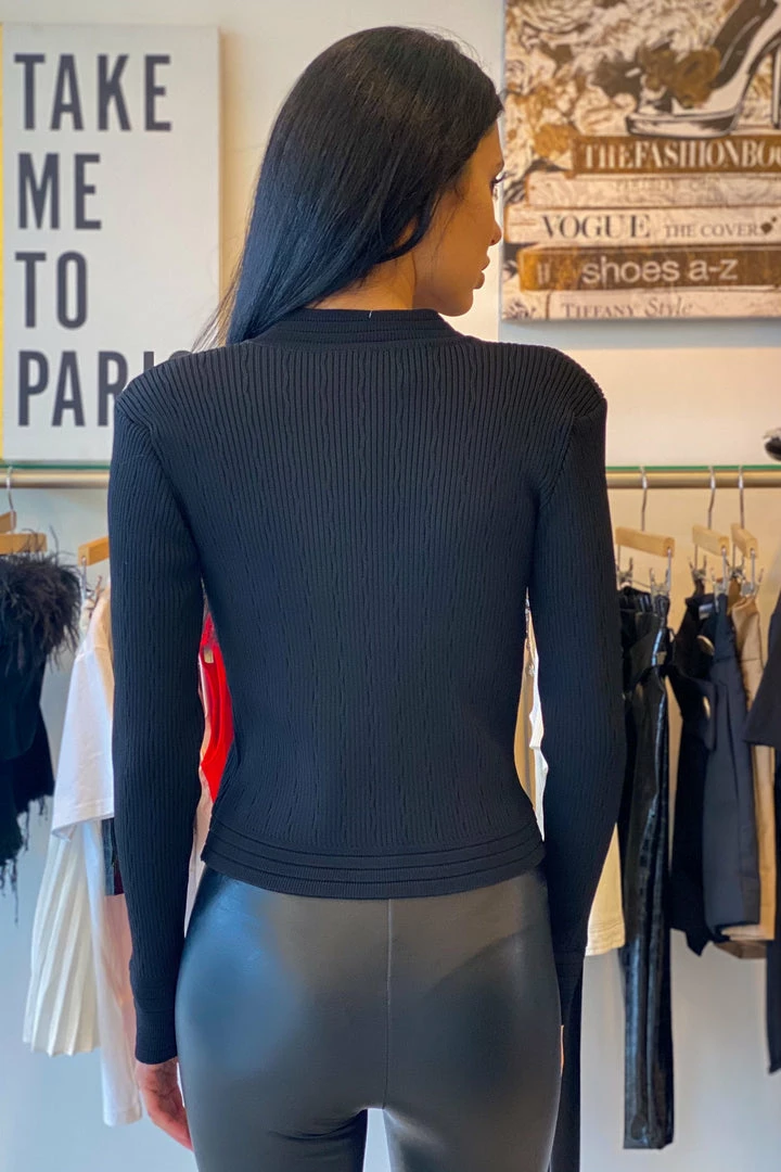 Jessica Bara Ellis Long Sleeve Knit Cardigan