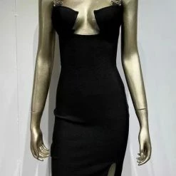 Dresses Jessica Bara Kirra Open Back Metal Buckle Mini Dress