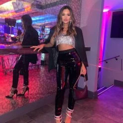 Jessica Bara Square Tika Kenny Crop Top Influencer Style