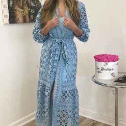 Jessica Bara Anastasia Lace Maxi Cover Up