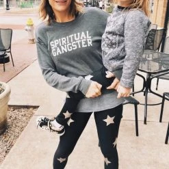 Influencer Style Active Fit Gold Star Legging