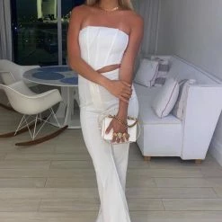 Jenna Jenovich Jessica Bara Myra Crop Top And Pant Two Piece Set