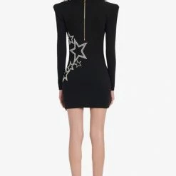 Dresses Jessica Bara Elowen Long Sleeve Star Studded Dress
