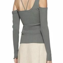 Jessica Bara Levi Off The Shoulder Long Sleeve Top