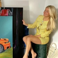 Jessica Bara Oliver Tweed Crystal Button Three Piece Set Leyla Milani