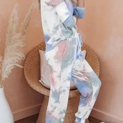 Jessica Bara Piper Tie Dye Top And Jogger Two Piece Set Reve Doll Essentials