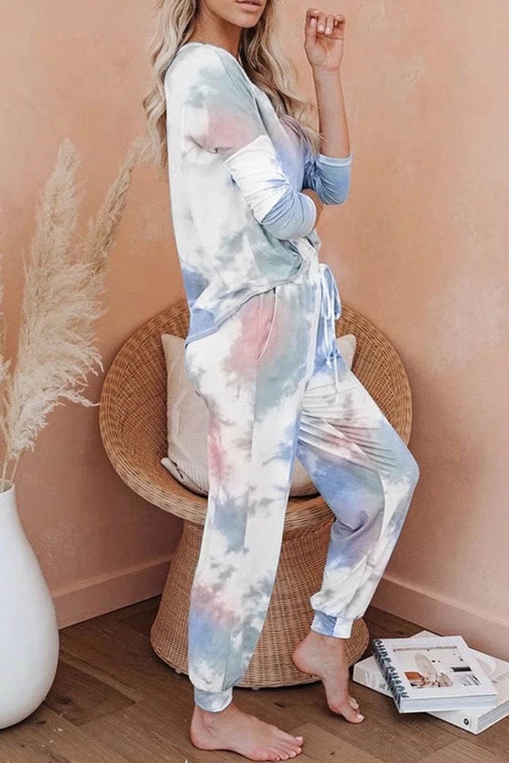 Jessica Bara Piper Tie Dye Top And Jogger Two Piece Set Reve Doll Essentials