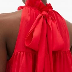 Summer Lovin' Jessica Bara Bryan High Neck Sleeveless Mini Dress