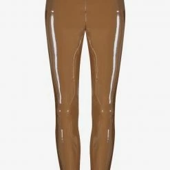 Influencer Style Commando Faux Patent Leather Leggings With Perfect Control