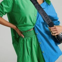 Reve Doll Essentials Jessica Bara Janece Colorblock Top And Shorts Two Piece Set