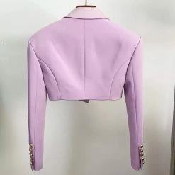 Jessica Bara Dixie Long Sleeve Cropped Blazer