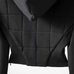 Jessica Bara Dylan Long Sleeve Hooded Corset Sweatshirt Tops