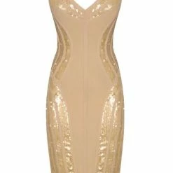 Birthday Suit Jessica Bara Armelle Sequin Bandage Mini Dress