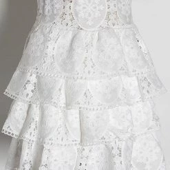 Jessica Bara Natasha High Waisted Eyelet Mini Skirt Reve Doll Essentials