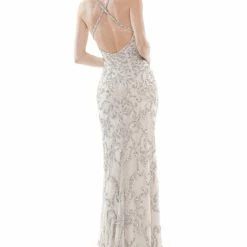 Colors Dress Beaded Open Back Gown