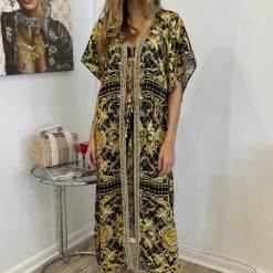 Kareena Oahu Embellished Barocco Kaftan Dress Influencer Style