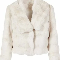 The Event Shop Jessica Bara Ashleigh Cropped Faux Fur Coat