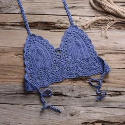 Influencer Style Jessica Bara Kayleigh Crochet Two Piece Bikini Set