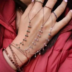 Jessica Bara Julia Rose Gold Crystal Bracelet Reve Doll Essentials