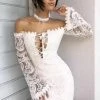 Dresses Jessica Bara Cecilia Off The Shoulder Lace Mini Dress